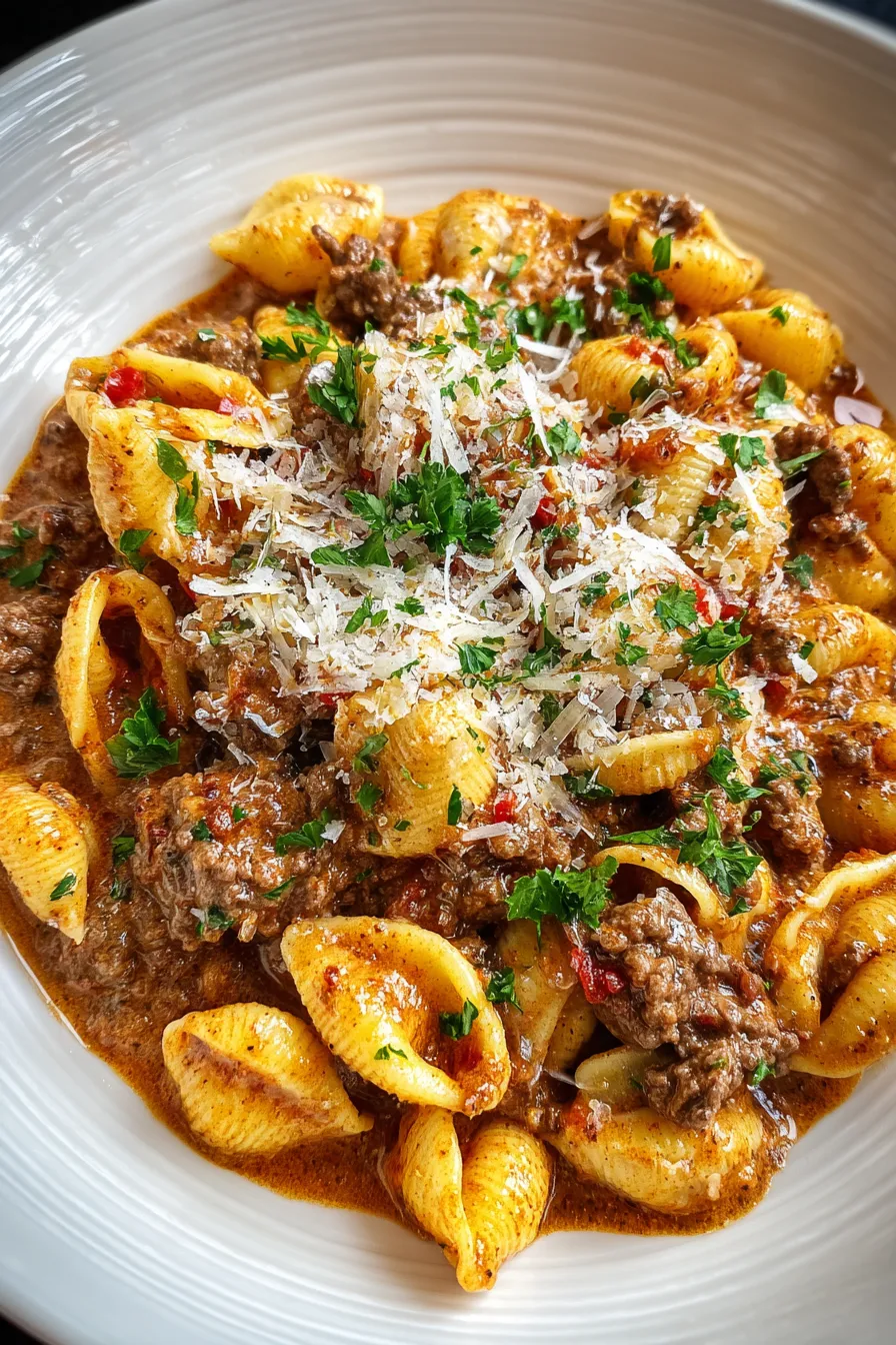 Tagcreamy Beef And Shells Instant Pot